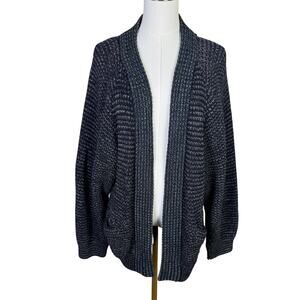 Rosalee Vintage Mohair Wool Open Front Knit Cardigan Sweater US Women's L
